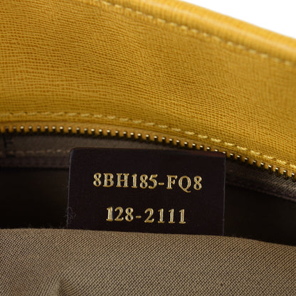 Fendi Zucca Vitello Elite Roll Tote Tobacco Yellow 11 of 13