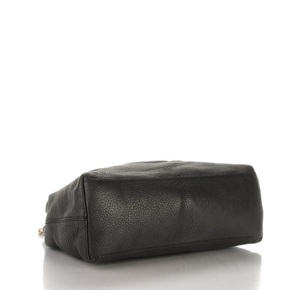 Gucci Pebbled Calfskin Medium Soho Chain Shoulder Bag Black 4 of 8