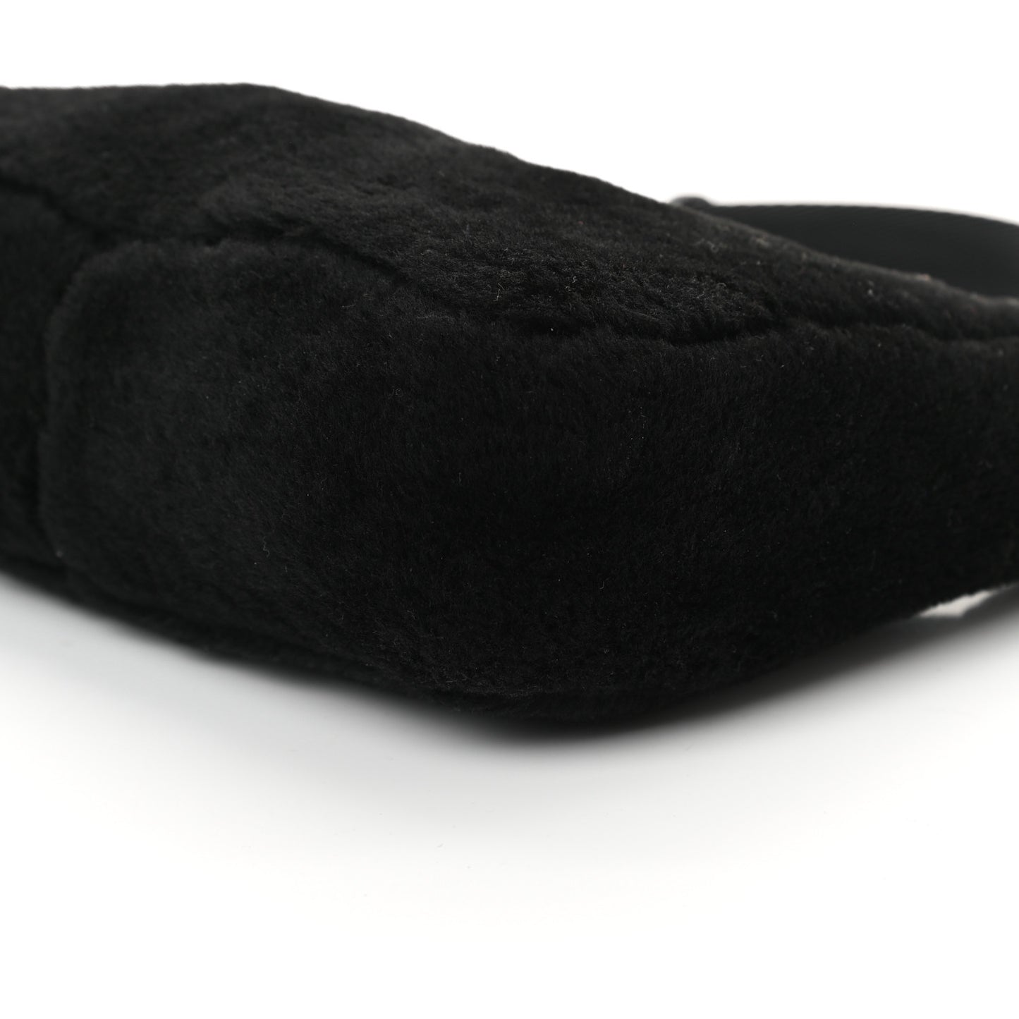 Shearling Mini Re-Edition 2000 Bag Black