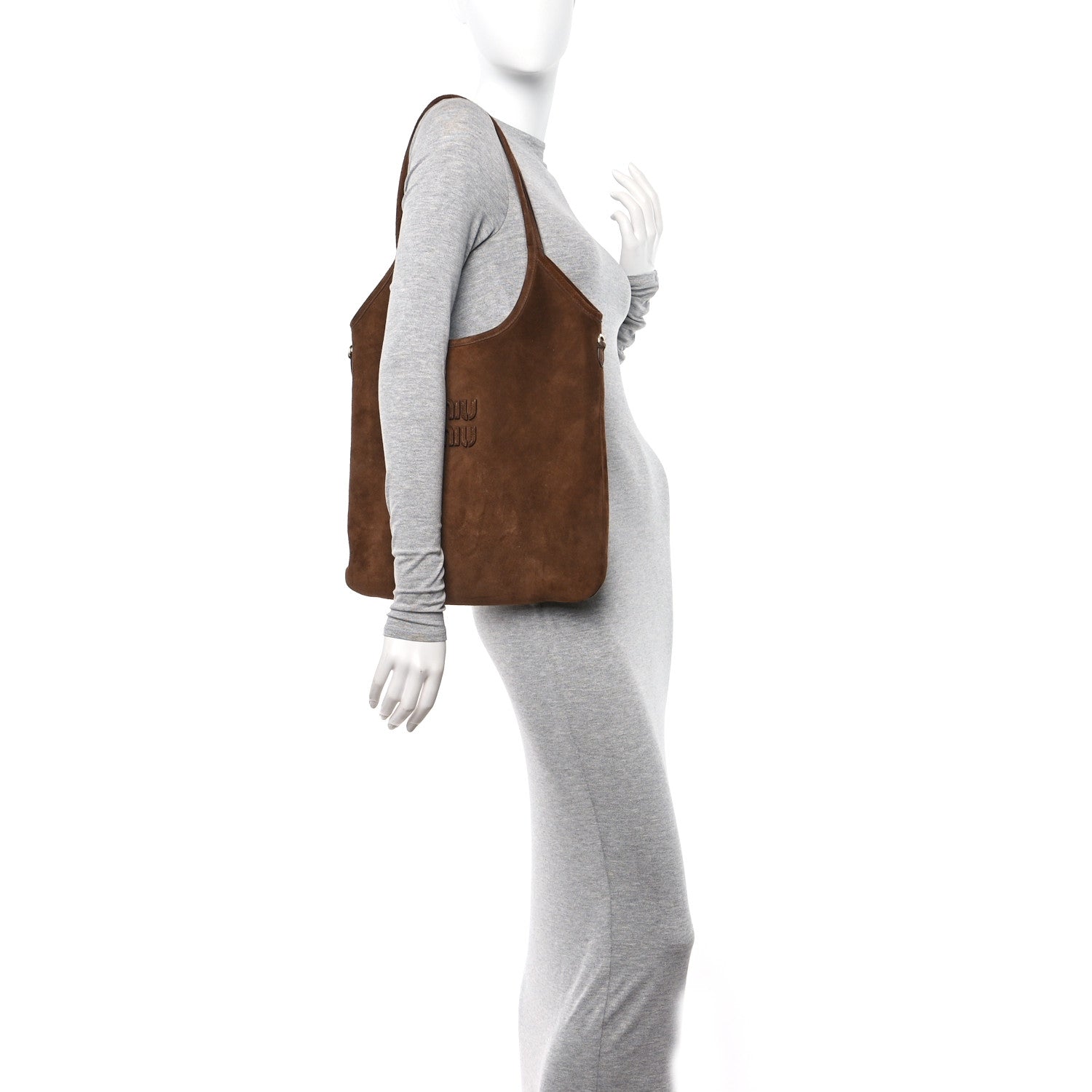 Miu Miu Camoscio Ivy Tote Cacao 2 of 9