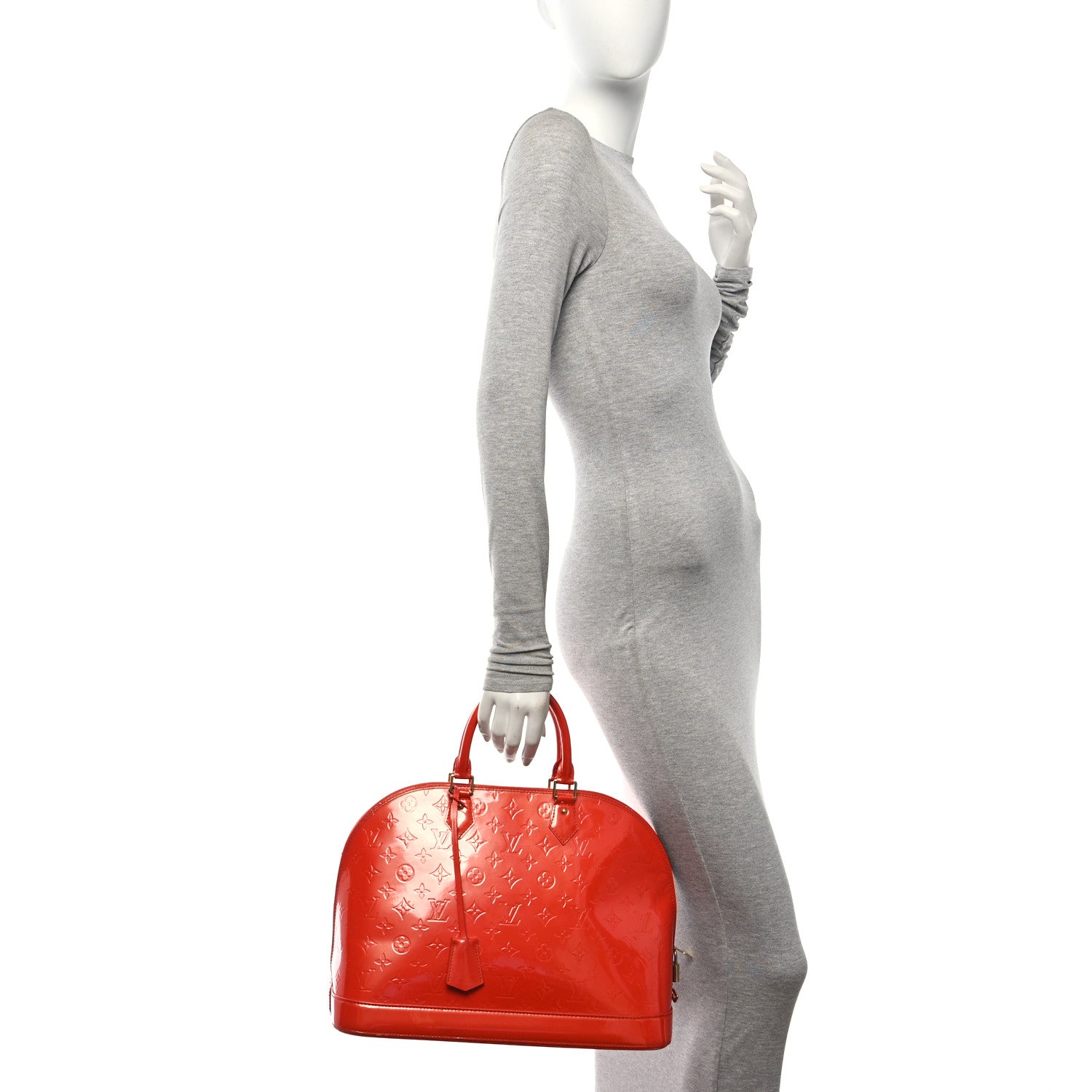 Louis Vuitton Vernis Alma GM Orange Sunset 2 of 11