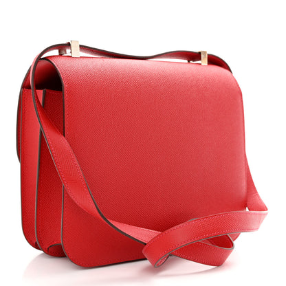Hermes Epsom Constance 24 Rouge Casaque 3 of 11