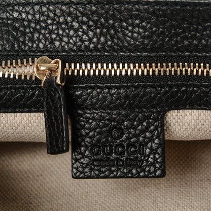 Gucci Pebbled Calfskin Medium Soho Flap Crossbody Black 7 of 8
