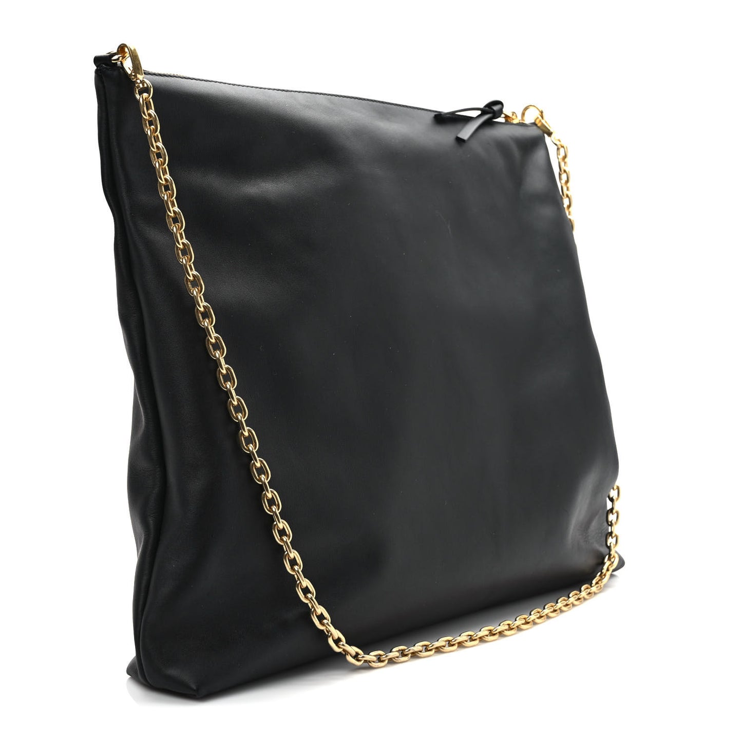 Soft Calf Softy Shoulder Bag Black
