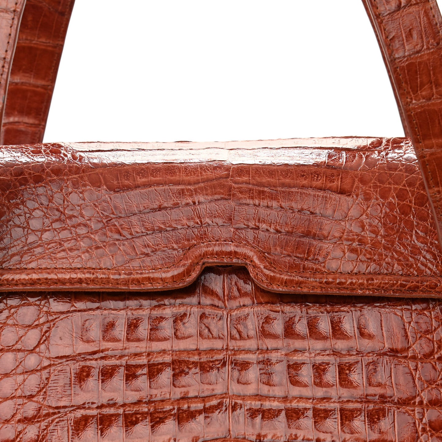 Crocodile Shoulder Bag Orange