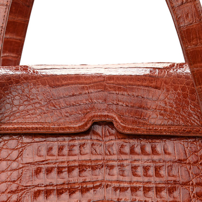 Nancy Gonzalez Crocodile Shoulder Bag Orange 7 of 11