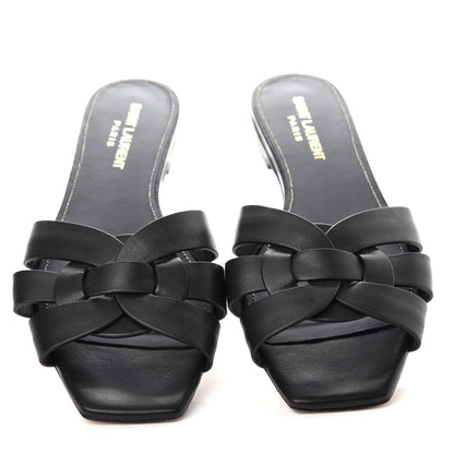 Saint Laurent Calfskin Nu Pied 05 Slide Sandals 37 Black 5 of 10