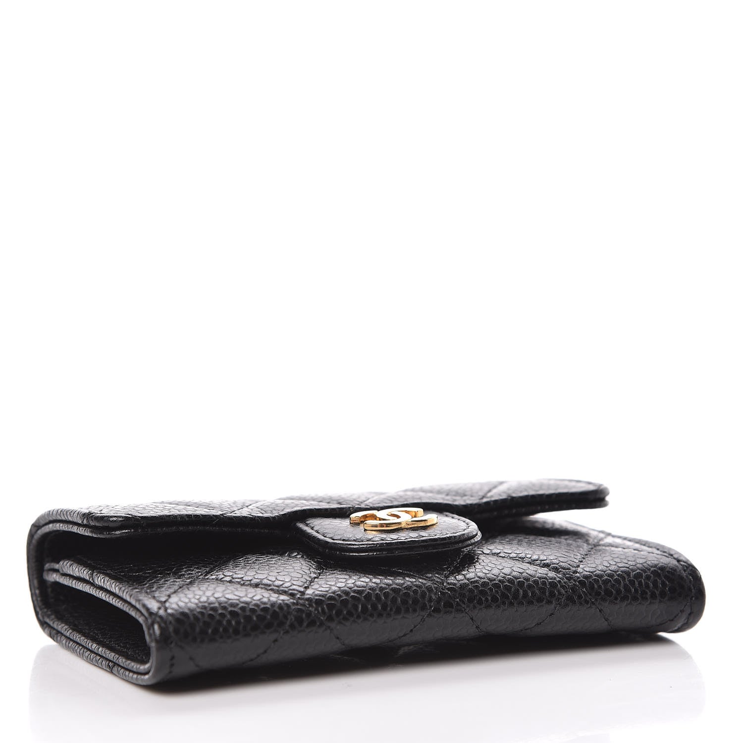 Chanel Caviar Quilted Flap Card Holder Black 4 of 9