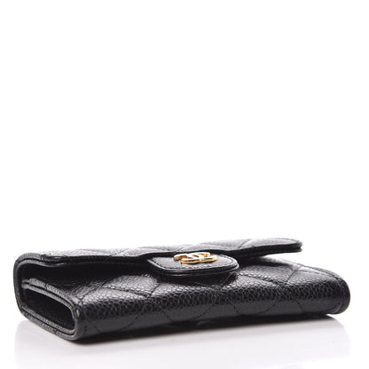 Chanel Caviar Quilted Flap Card Holder Black 4 of 9