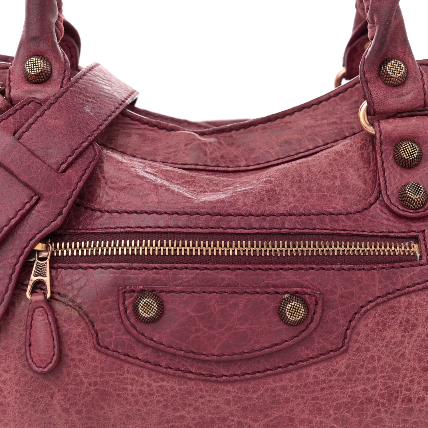 Balenciaga Agneau Giant 12 Rose Gold Hardware City Cassis 9 of 15