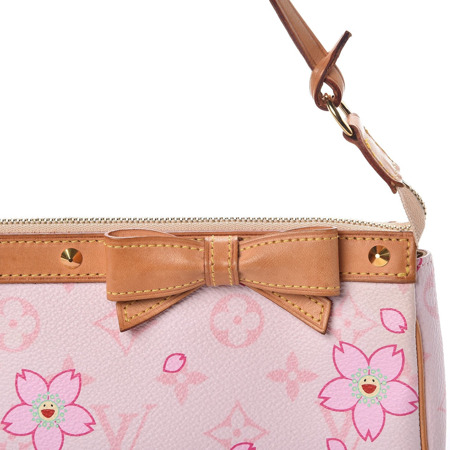 Monogram Cherry Blossom Pochette Accessories Pink