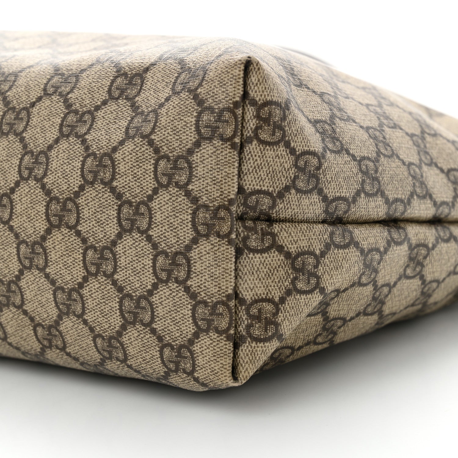 Gucci GG Supreme Monogram Medium Zippered Shopping Tote Dark Brown 10 of 13