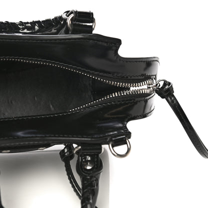 Balenciaga Shiny Calfskin Neo Classic Hardware Nano City Crossbody Black 5 of 9