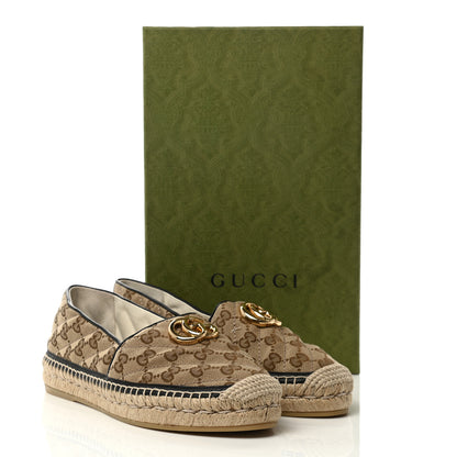 Gucci Monogram Matelasse Diagonal GG Marmont Espadrilles 39.5 Beige Ebony Black 12 of 12