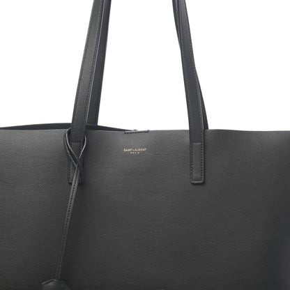 Saint Laurent Calfskin Large Shopping Tote Dark Green 10 of 12