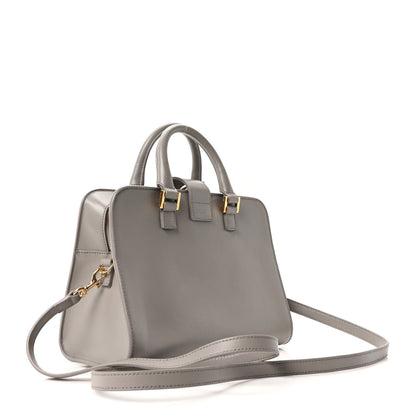 Saint Laurent Calfskin Baby Monogram Downtown Cabas Oyster Grey 3 of 10