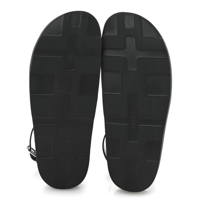 Hermes Calfskin Medor Studded Womens Intuition Sandals 38 Black 6 of 13