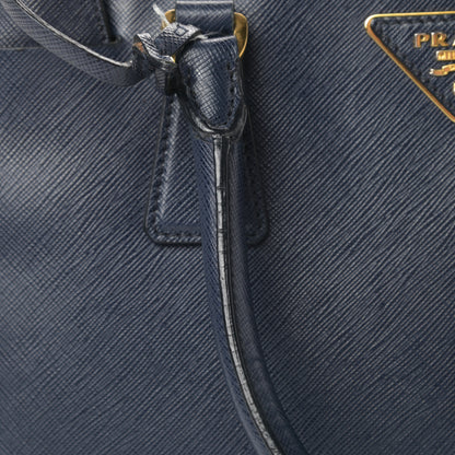 Prada Saffiano Small Galleria Double Zip Tote Bluette 17 of 22