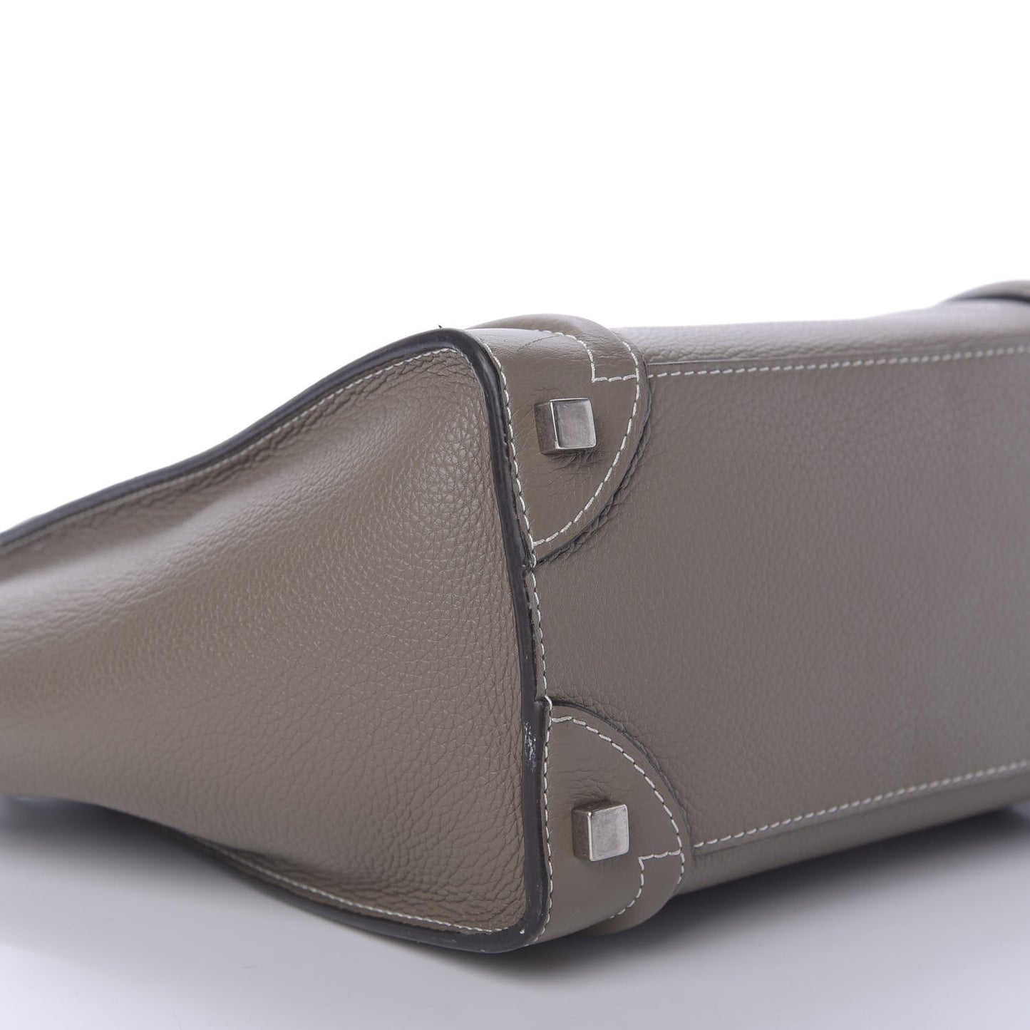 Drummed Calfskin Micro Luggage Souris