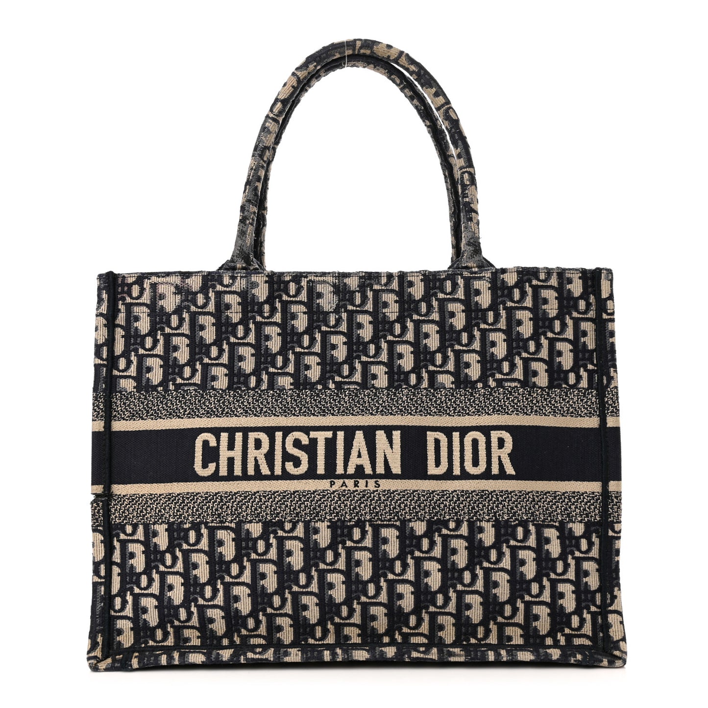 Oblique Medium Book Tote Blue Multicolor