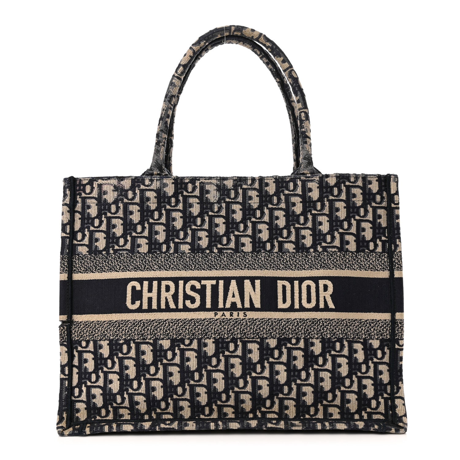 Christian Dior Oblique Medium Book Tote Blue Multicolor 1 of 16