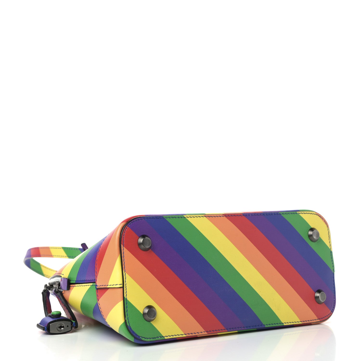 Balenciaga Smooth Calfskin Logo Rainbow S Ville Top Handle Bag Multicolor 3 of 10