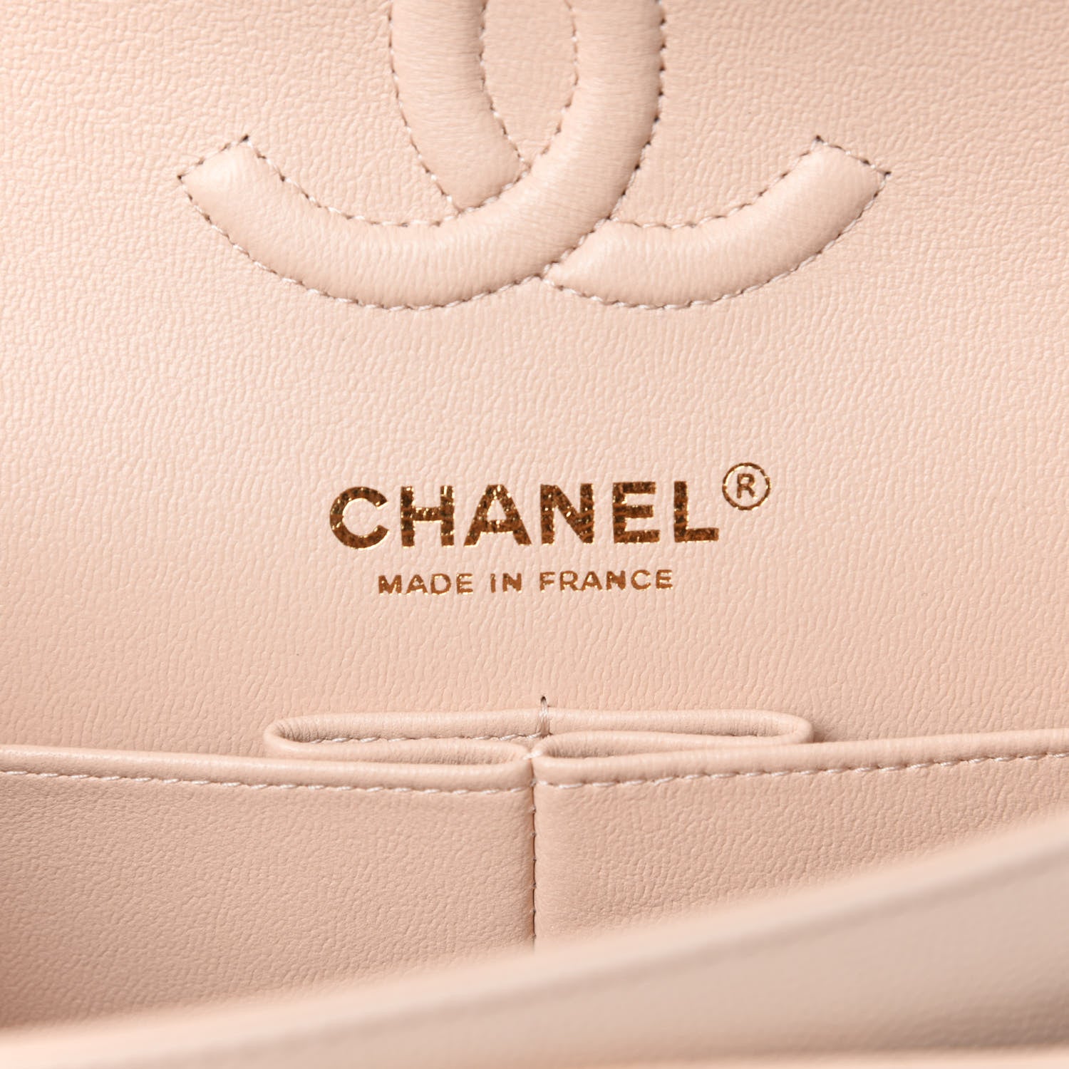 Chanel Caviar Chevron Quilted Small Double Flap Beige 8 of 11