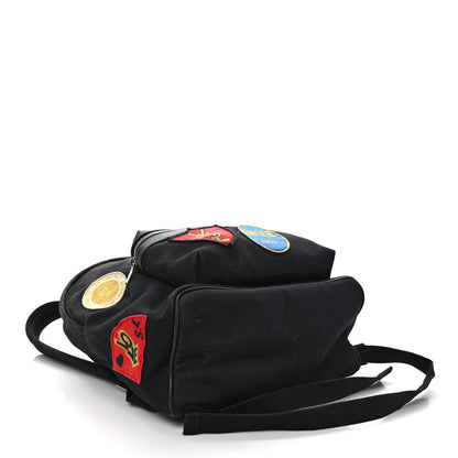 Saint Laurent Twill Patches City Backpack Black 3 of 11