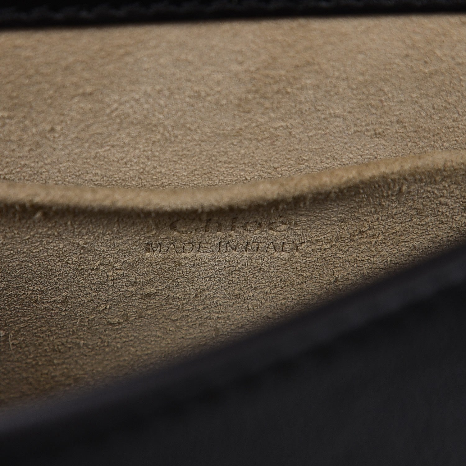 Chloe Calfskin Suede Small Nile Bracelet Bag Black 8 of 10