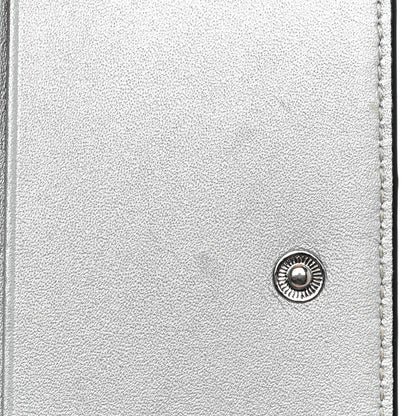 MCM Metallic Visetos Trifold Wallet Silver 10 of 11
