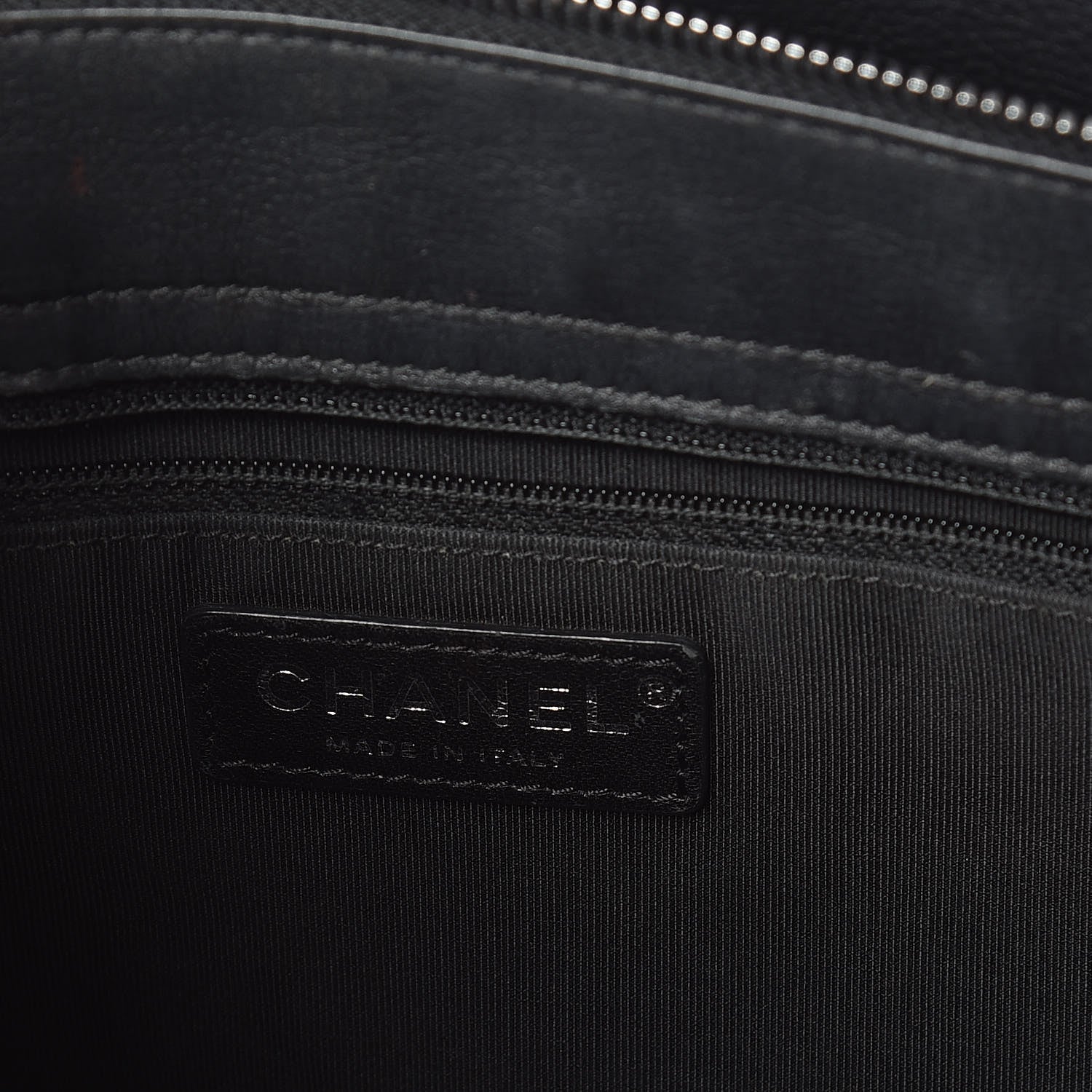 Chanel Calfskin Quilted Frame In Chain Tote Black 7 of 10