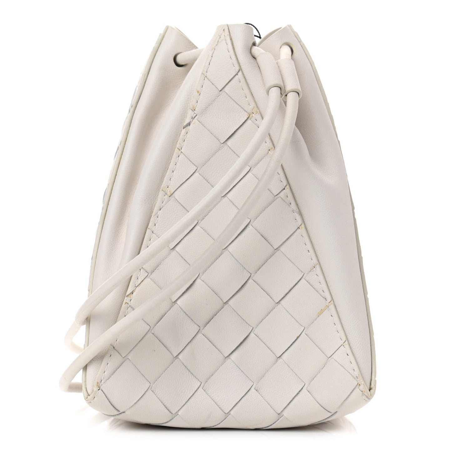 Nappa Intrecciato The Mini Knot Shoulder Bag Chalk