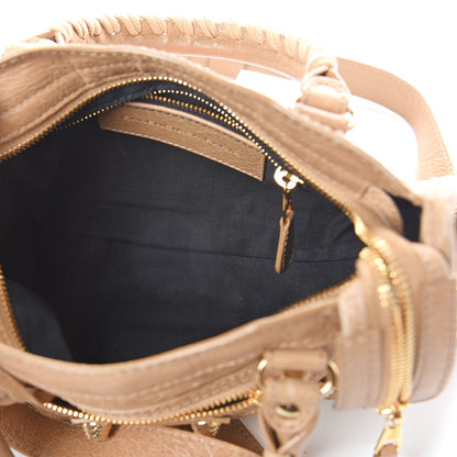 Balenciaga Agneau Giant 12 Gold Hardware Mini City Beige Nougatine 4 of 5