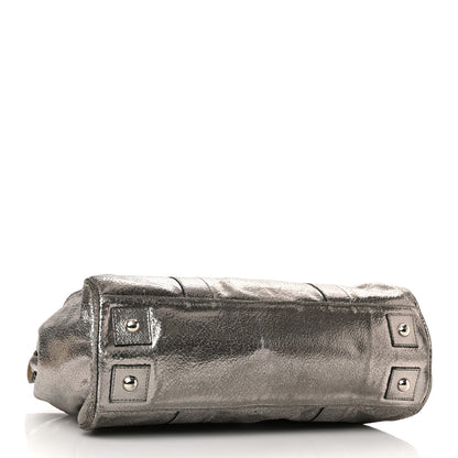 Mulberry Metallic Classic Grain Bayswater Silver 4 of 12