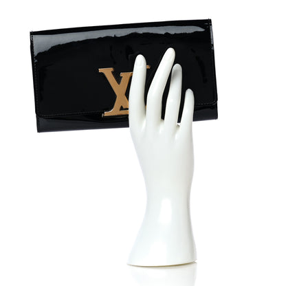Louis Vuitton Patent Louise Clutch Black 3 of 11