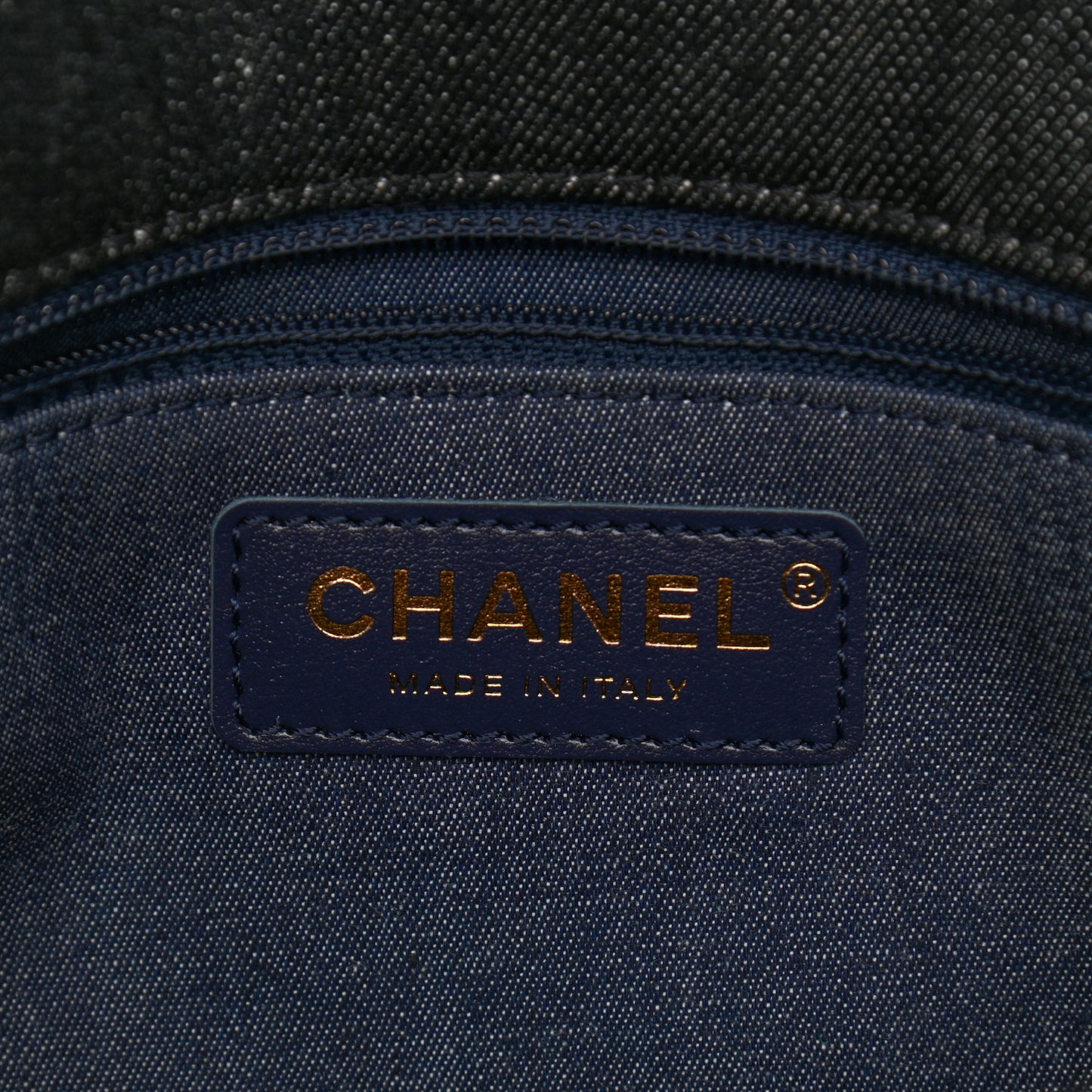 Denim Quilted Medium Funky Town Flap Black