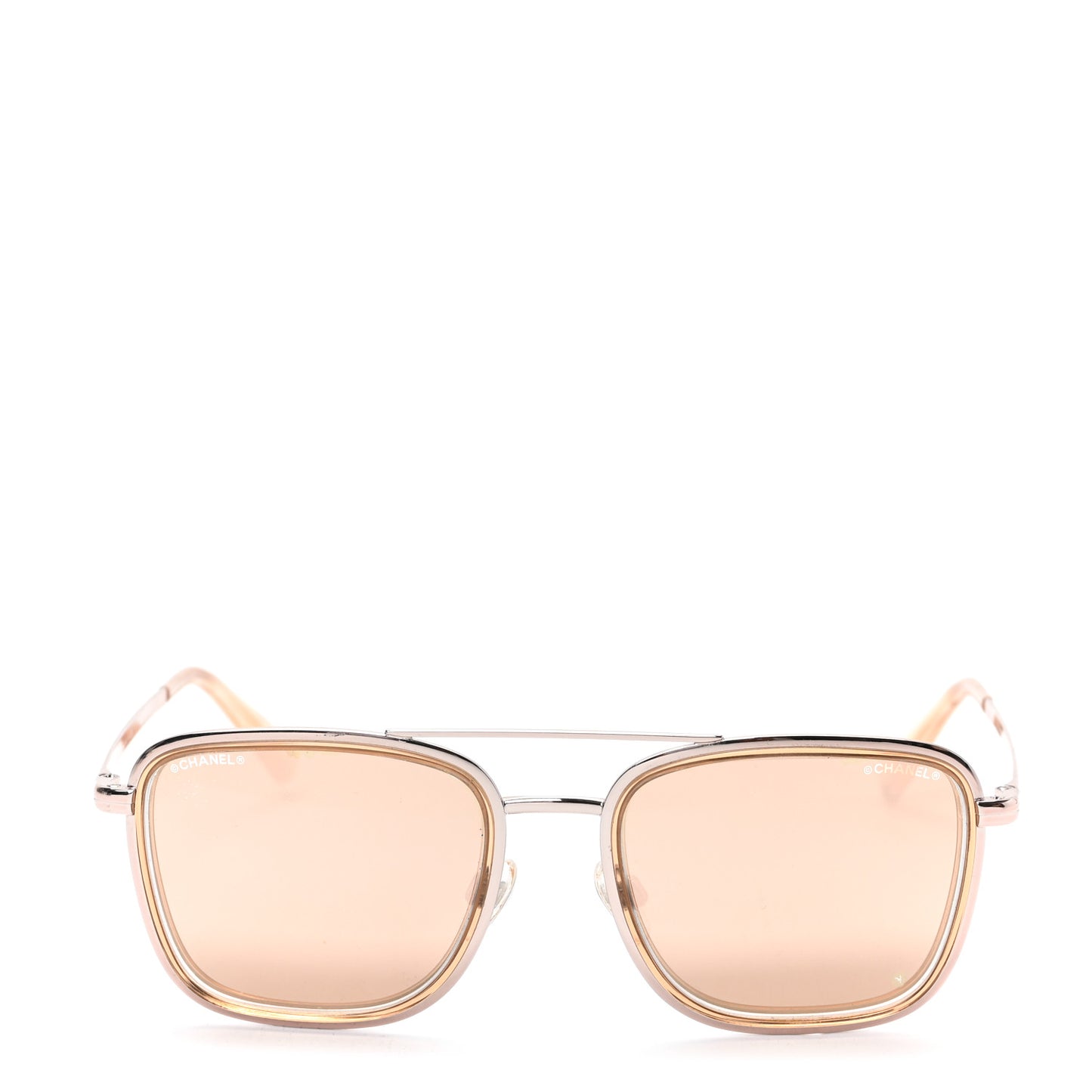 Metal Pilot Sunglasses 4241 Rose Gold
