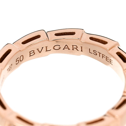 Bulgari 18K Rose Gold Diamond Serpenti Viper Ring 50 5.25 5 of 5