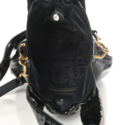 Gucci Patent Small Hysteria Tote Black 5 of 11