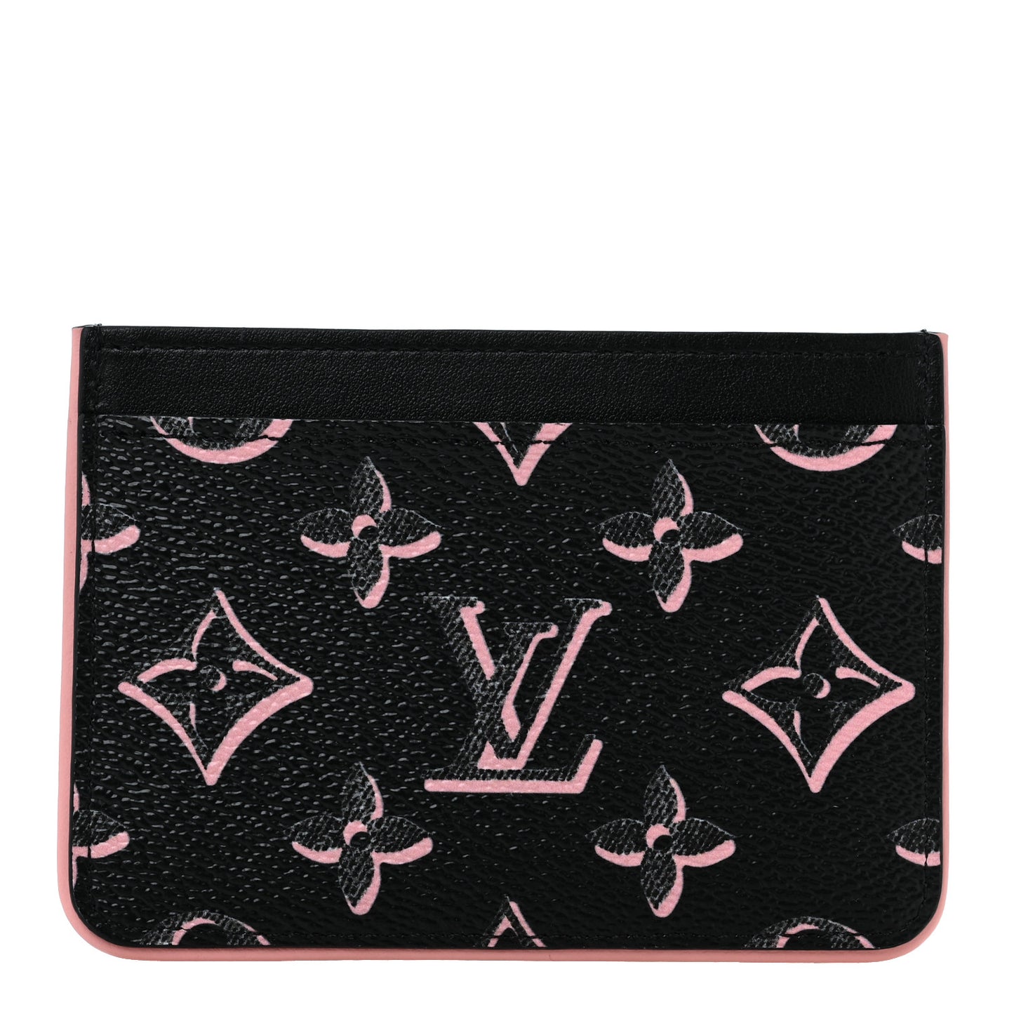 Monogram Fall for You LV Side-Up Card Holder Black