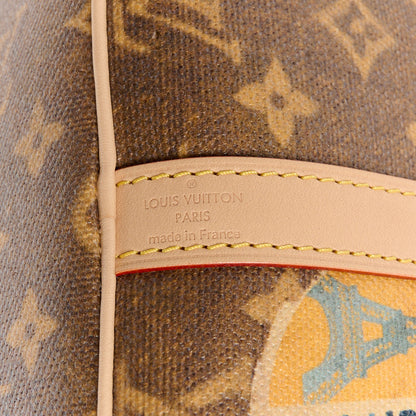 Louis Vuitton Monogram Hotel Labels Speedy Bandouliere 30 8 of 11