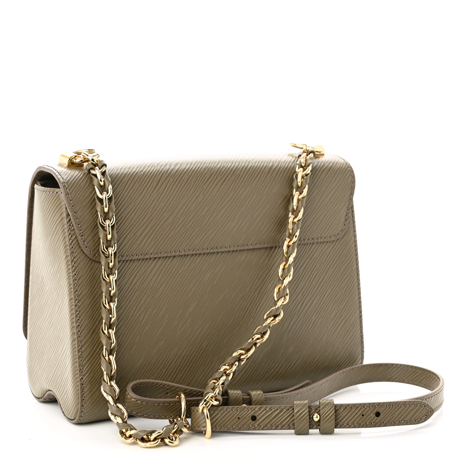 Louis Vuitton Epi Twist Shoulder Bag MM Smokey Brown 4 of 10