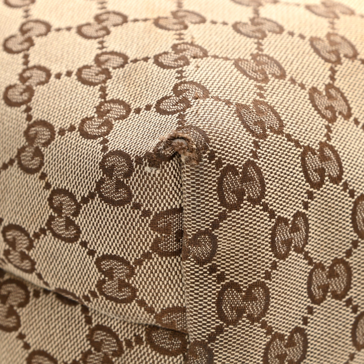 Monogram Web Medium Flat Messenger Bag Brown