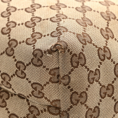 Gucci Monogram Web Medium Flat Messenger Bag Brown 16 of 17