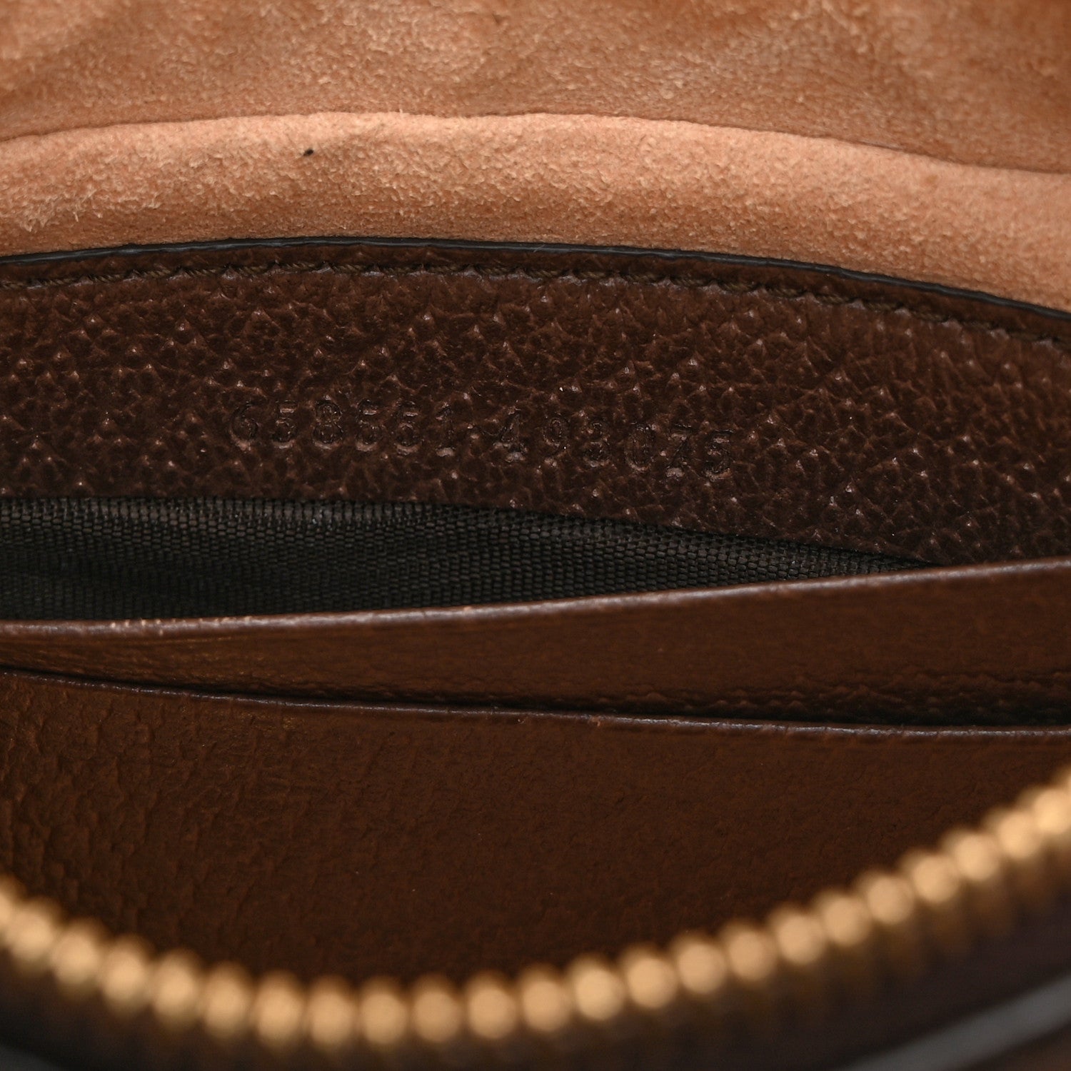 Gucci GG Supreme Monogram Textured Calfskin Web Mini Ophidia Half Moon Hobo Beige Ebony New Acero 7 of 10