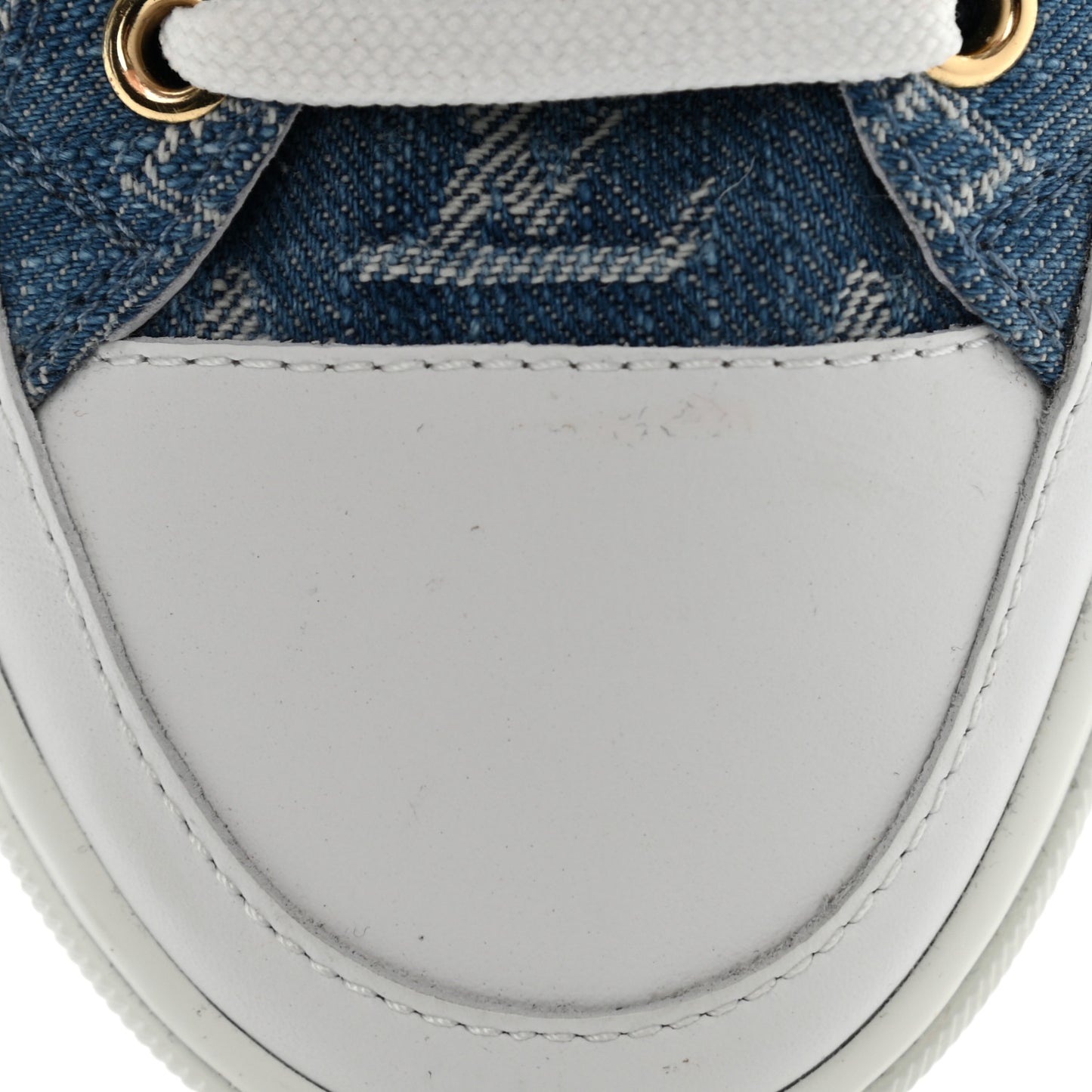 Denim Monogram Stellar Sneaker Boots 38.5 Bleu Jeans Blue