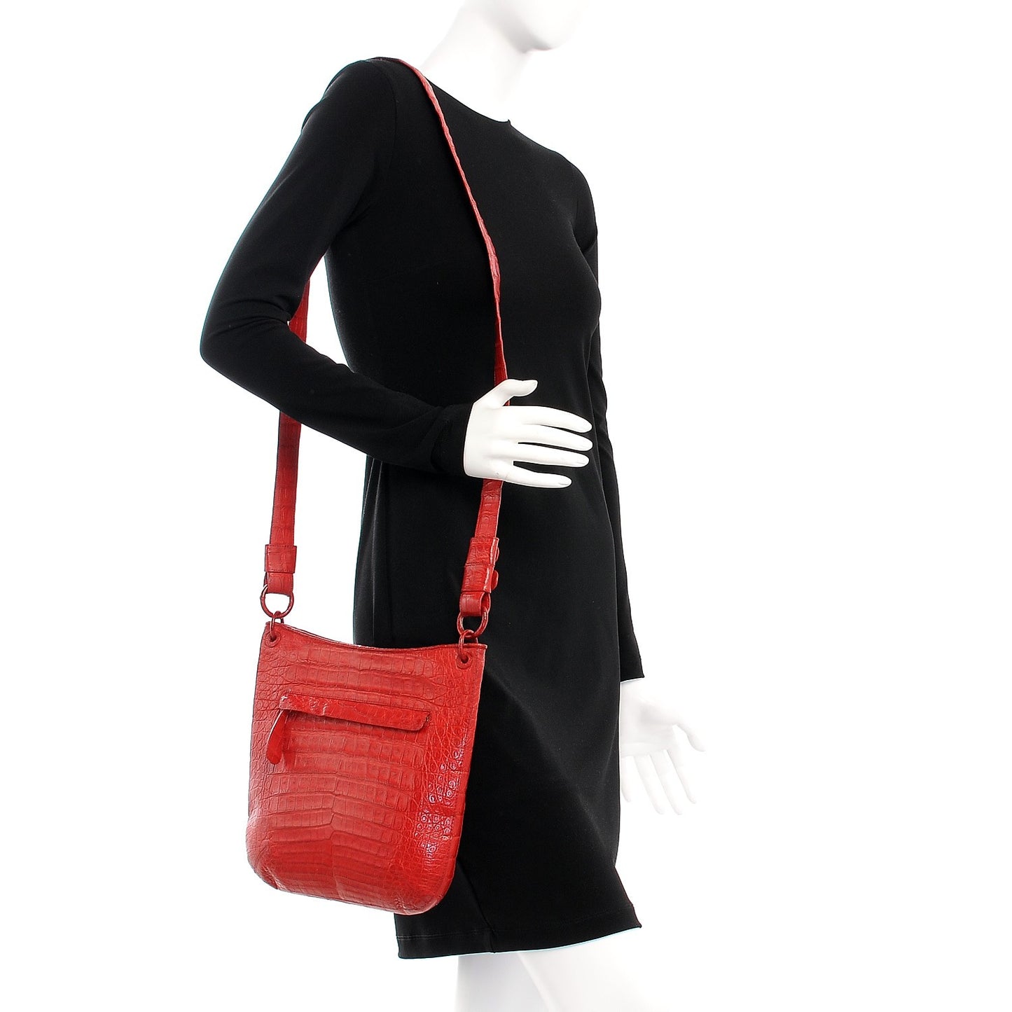 Crocodile Crossbody Bag Red