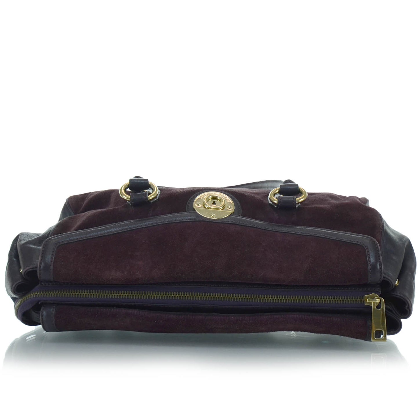 Soft Calfskin and Suede Satchel