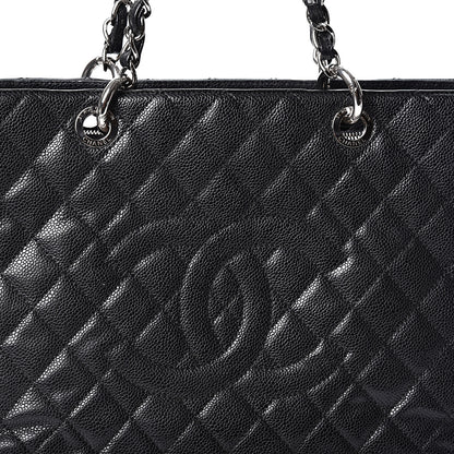 Chanel Caviar Quilted Grand Shopping Tote GST Black 9 of 11