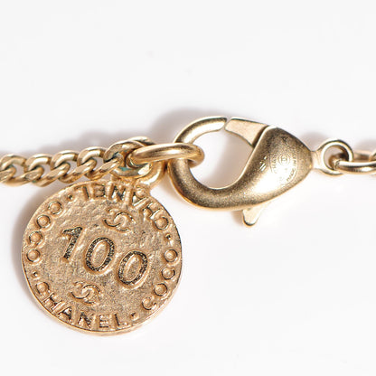 Chanel Pearl CC Pendant Necklace Gold 4 of 6